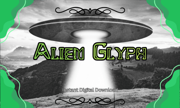 Alien Glyph: A Bold Display Font for Handmade Magic