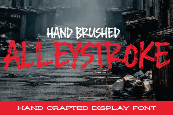 Alleystroke: A Raw, Handcrafted Display Font for Makers