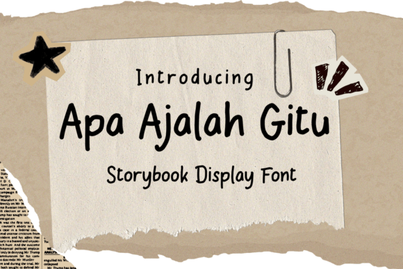 Apa Ajalah Gitu: A Whimsical Display Font That Feels Handmade, Not Overdesigned