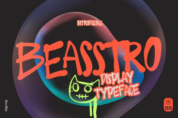 Beasstro: A Display Typeface That Grabs Scrolling Eyes
