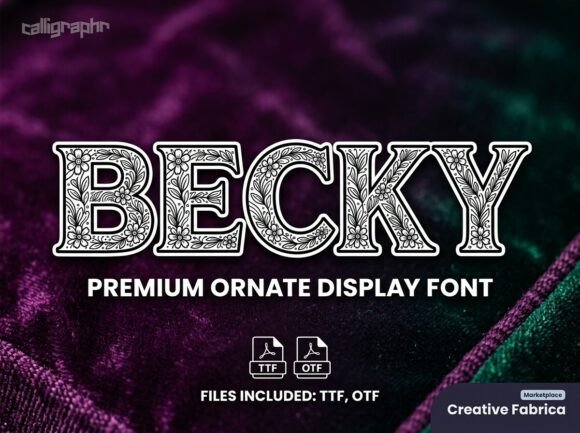 Becky: A Display Font That Makes Your Headlines Impossible to Scroll Past