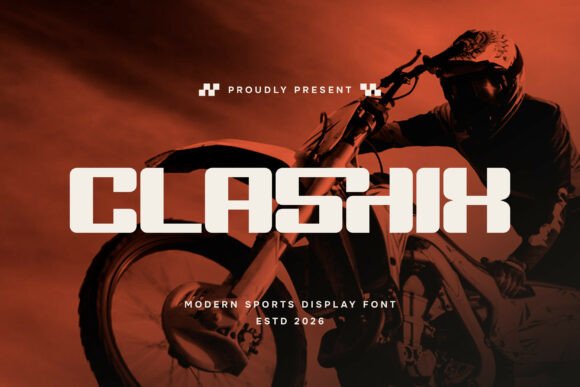 Clashix: A Bold Display Font for Handmade Brands