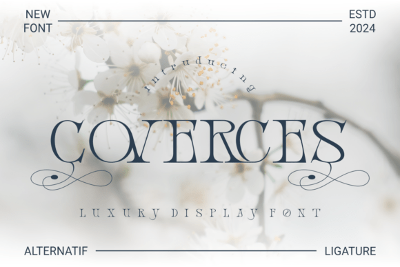 Coverces: A Luxury Display Font for Editorial Calm