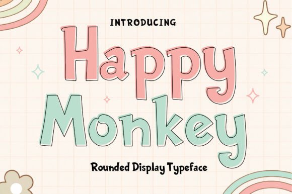 Happy Monkey: A Playful Display Font for Joyful Digital Branding