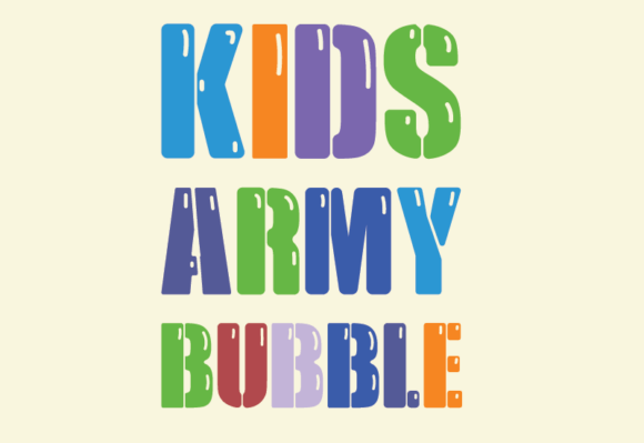 Kids Army Bubble: A Playful Display Typeface for Editorial Charm