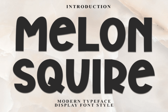 Melonsquire: A Festive Display Font That Delivers Joy—Not Just Gimmicks