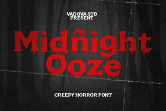 Midnight Ooze: A Creepy Display Font That Elevates Real Branding