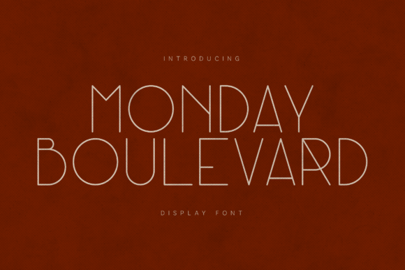 Monday Boulevard: A Refined Display Typeface for Modern Branding