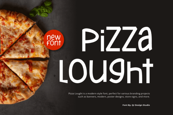 Pizza Lought: A Display Font That Delivers Brand Personality