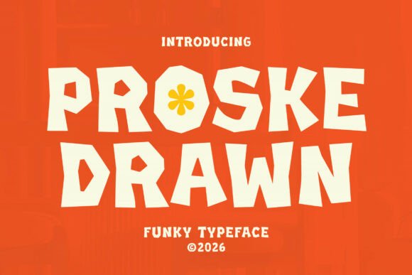 Proske: A Bold 1970s-Inspired Display Typeface for Editorial Impact