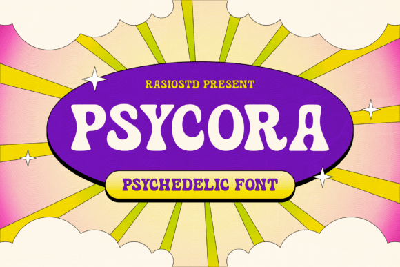 Psycora: A Psychedelic Display Font for Bold Digital Identity