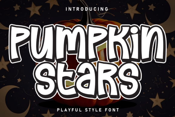 Pumpkin Stars: A Playful Display Font for Handmade Makers