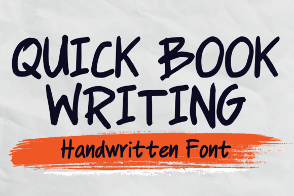 Quick Book Writing: A Handwritten Display Font for Crafters & Sellers