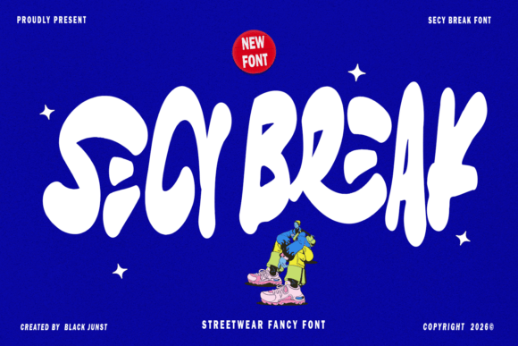 Secy Break: A Streetwear Display Font for Editorial Impact