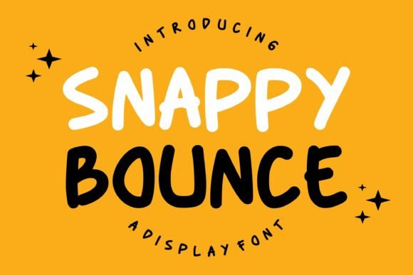 Snappy Bounce: A Display Font That Delivers Joy at First Glance