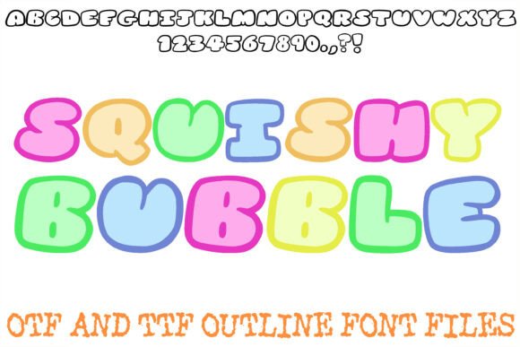 Squishy Bubble: A Joyful Display Typeface for Digital Brands