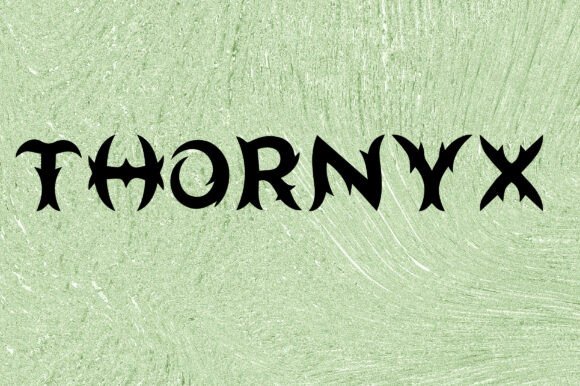 Thornyx: A Display Font That Speaks Before You Read