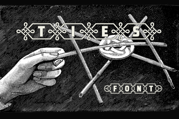 Ties: A Tribal Display Typeface for Editorial Warmth