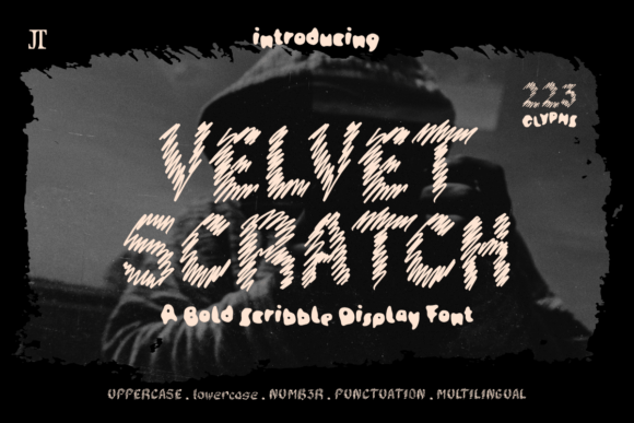 Velvet Scratch: A Bold Scribble Display Font for Expressive Branding